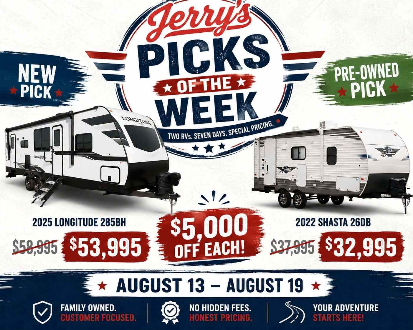 Picks of the Week Aug 13 - 19