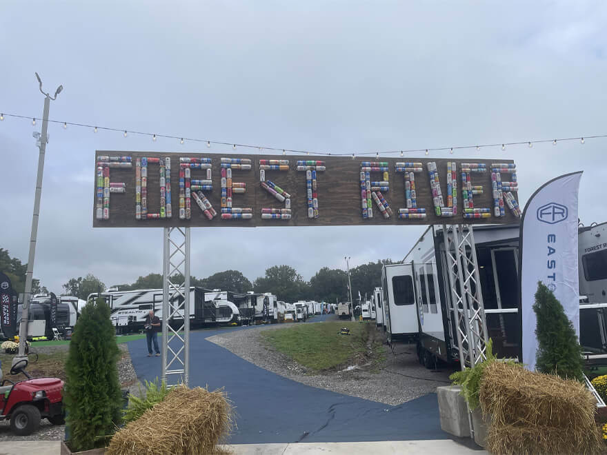 Forest River Welcome Sign